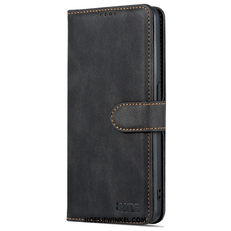 Folio-hoesje voor Oppo Reno 8 Azns Vintage Leereffect