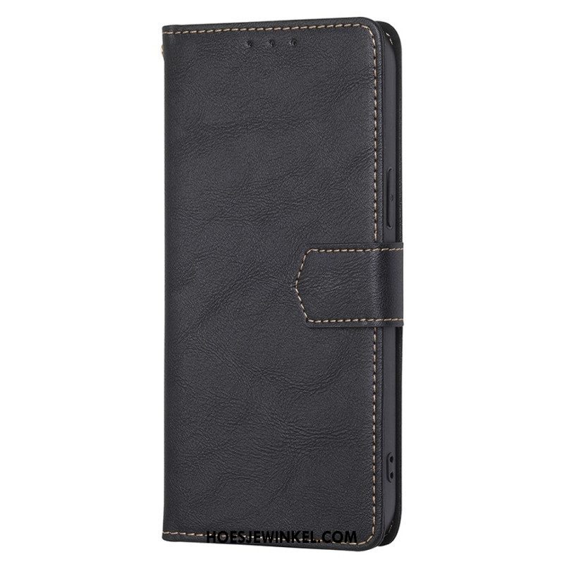 Folio-hoesje voor Oppo Reno 8 Gelooid Kunstleer