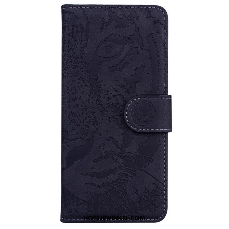 Folio-hoesje voor Samsung Galaxy A14 / A14 5G Tijger Print