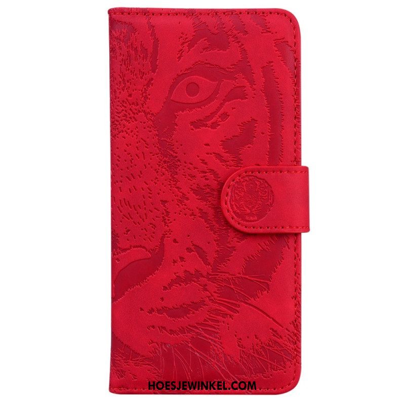 Folio-hoesje voor Samsung Galaxy A14 / A14 5G Tijger Print