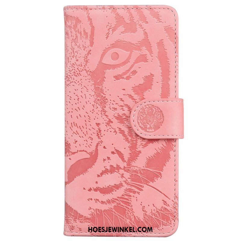 Folio-hoesje voor Samsung Galaxy A14 / A14 5G Tijger Print