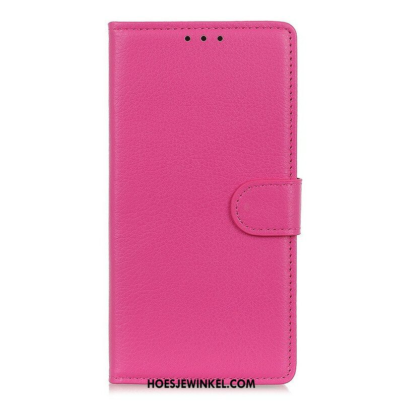 Folio-hoesje voor Samsung Galaxy A42 5G Lychee-textuur