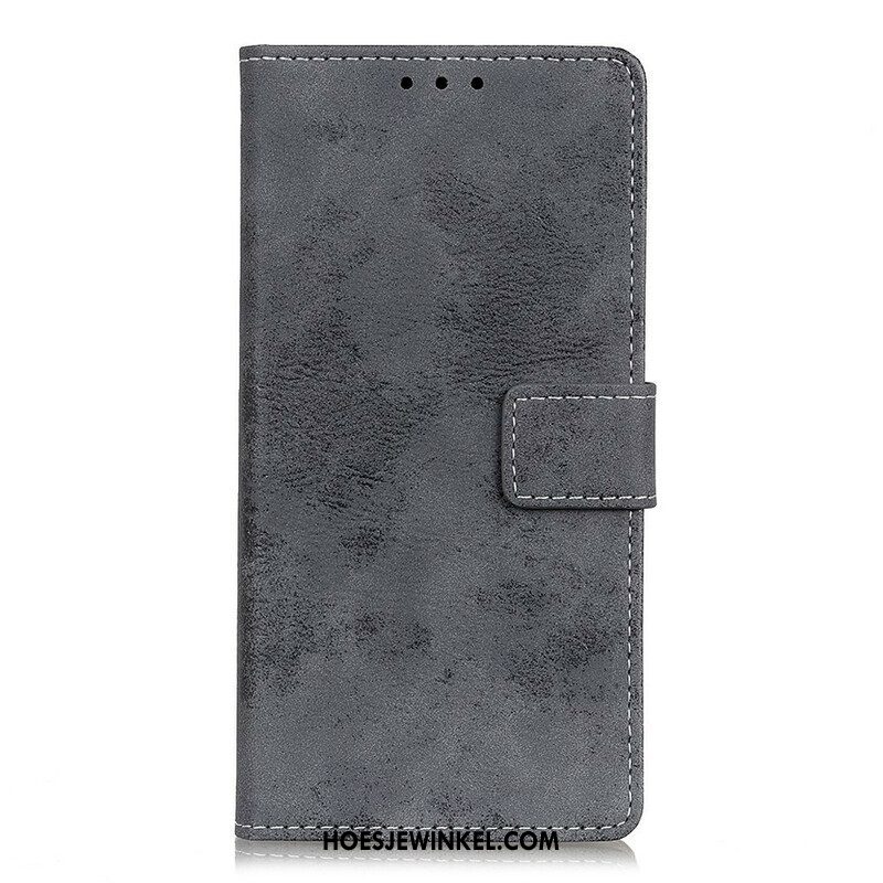 Folio-hoesje voor Samsung Galaxy A52 4G / A52 5G / A52s 5G Vintage Kunstleer