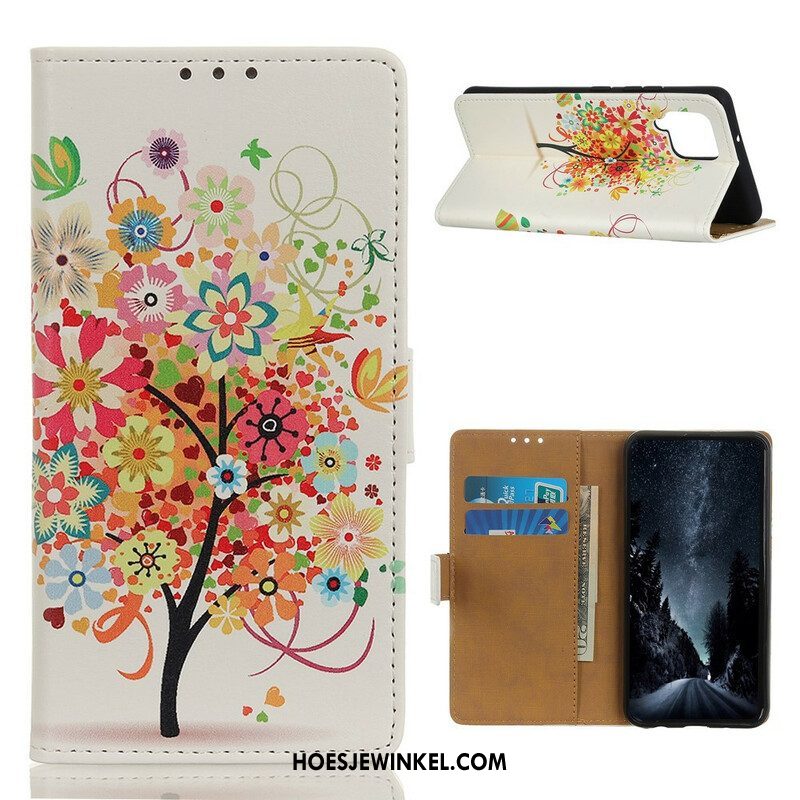 Folio-hoesje voor Samsung Galaxy M12 / A12 Bloeiende Boom