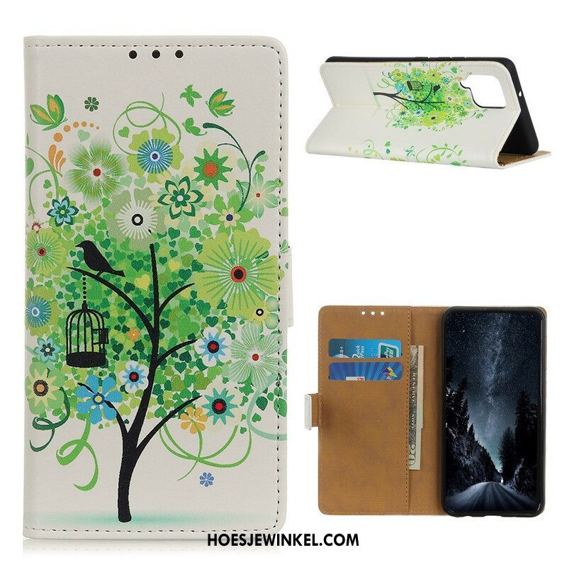 Folio-hoesje voor Samsung Galaxy M12 / A12 Bloeiende Boom