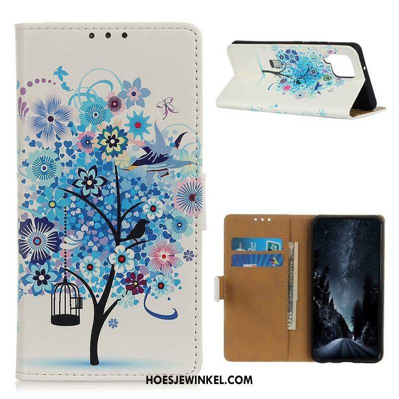 Folio-hoesje voor Samsung Galaxy M12 / A12 Bloeiende Boom