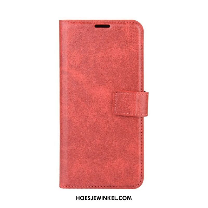 Folio-hoesje voor Samsung Galaxy M12 / A12 Geglazuurd Leereffect