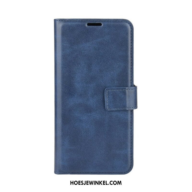 Folio-hoesje voor Samsung Galaxy M12 / A12 Geglazuurd Leereffect