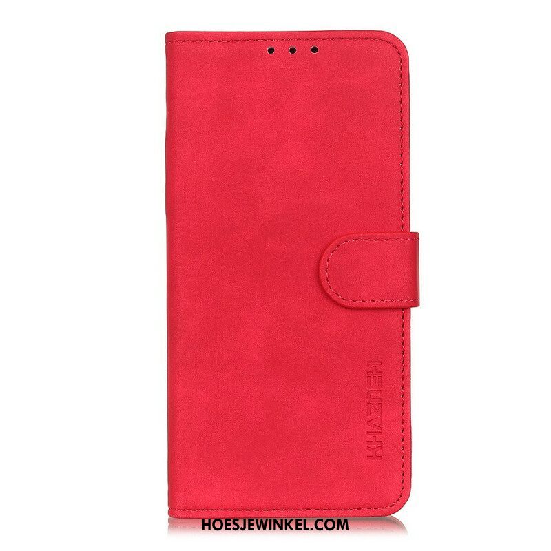 Folio-hoesje voor Samsung Galaxy M12 / A12 Khazneh Vintage Leereffect