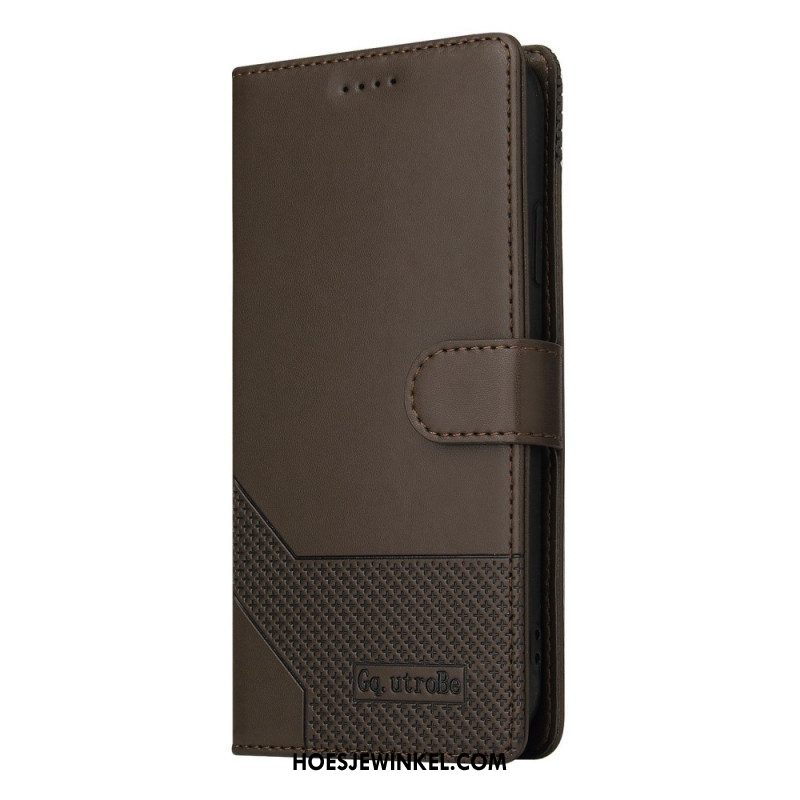 Folio-hoesje voor Samsung Galaxy M12 / A12 Ledereffect Gq.utrobe