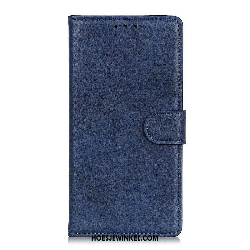 Folio-hoesje voor Samsung Galaxy M12 / A12 Retro Mat Leereffect