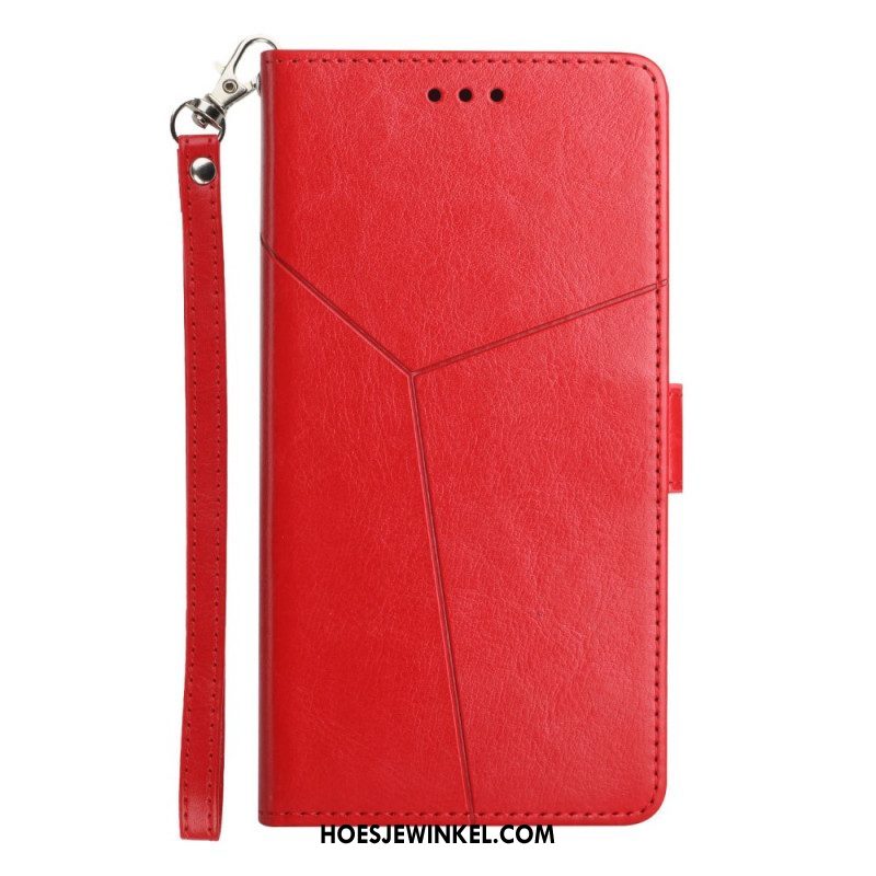 Folio-hoesje voor Samsung Galaxy M12 / A12 Stijl Leer Geo Y Design