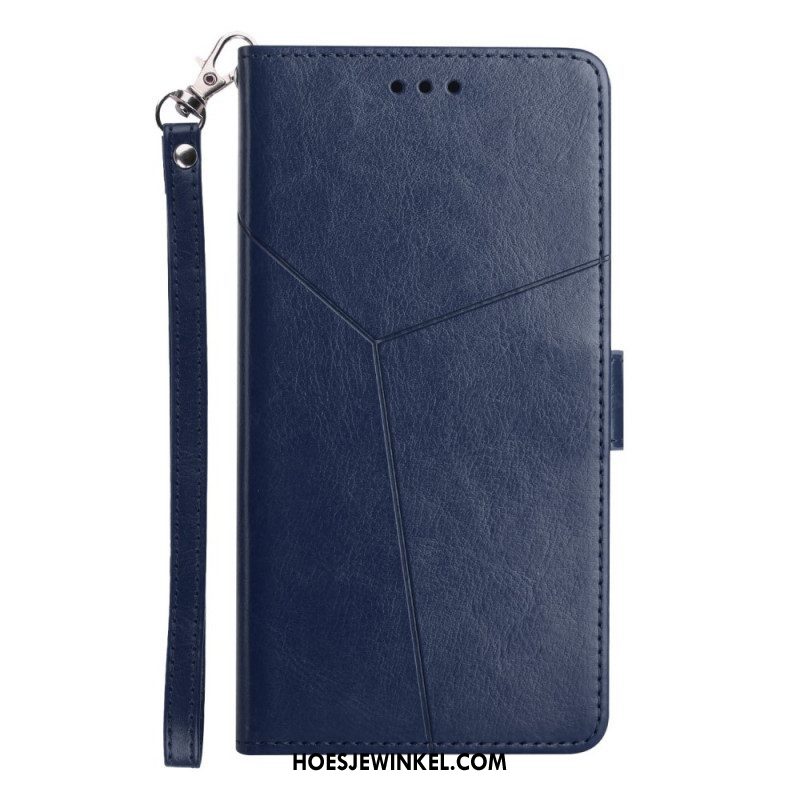 Folio-hoesje voor Samsung Galaxy M12 / A12 Stijl Leer Geo Y Design