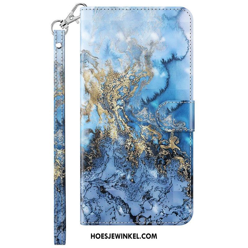 Folio-hoesje voor Samsung Galaxy M13 Abstractie Met Lanyard