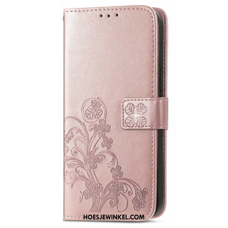 Folio-hoesje voor Samsung Galaxy M13 Bloemen Met Riem