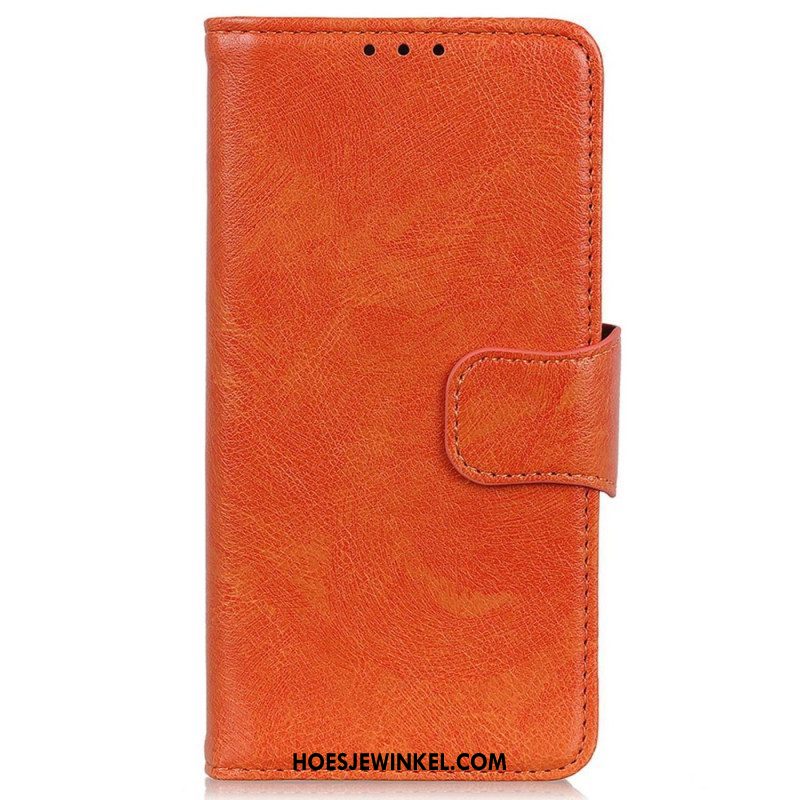 Folio-hoesje voor Samsung Galaxy M13 Echt Nappaleer