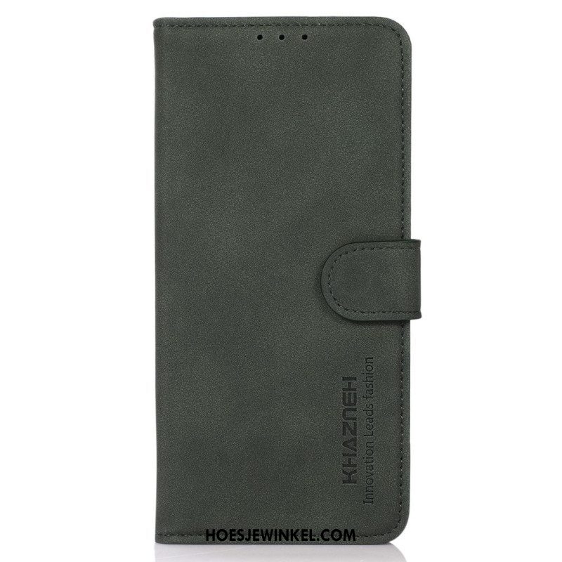 Folio-hoesje voor Samsung Galaxy M13 Imitatieleer Khazneh