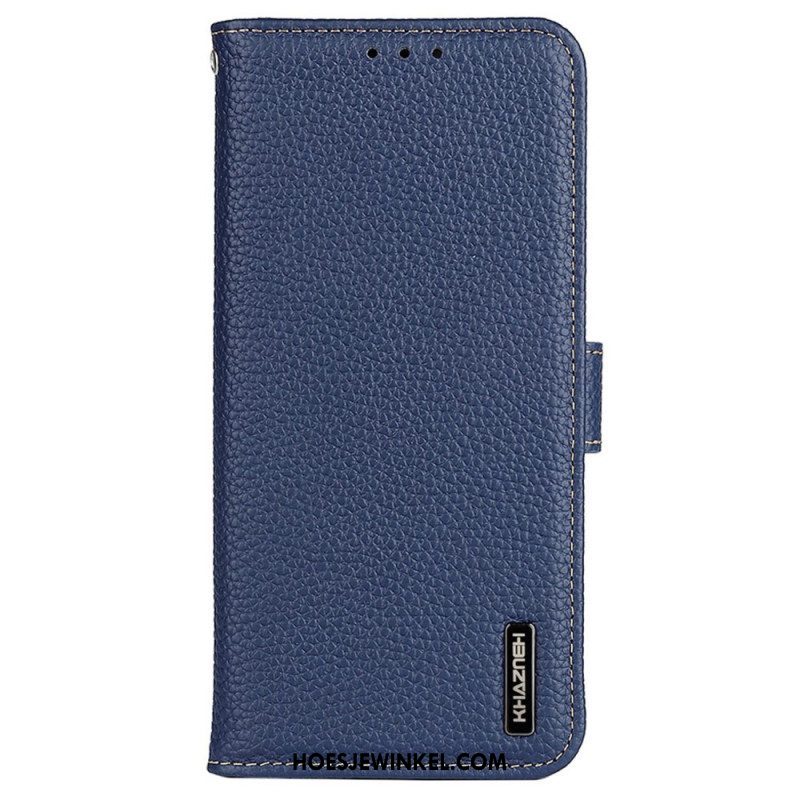 Folio-hoesje voor Samsung Galaxy M13 Khazneh Lychee Leer