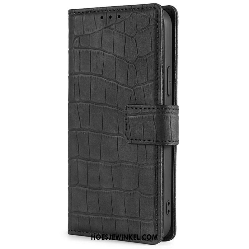 Folio-hoesje voor Samsung Galaxy M13 Krokodillenhuidstijl