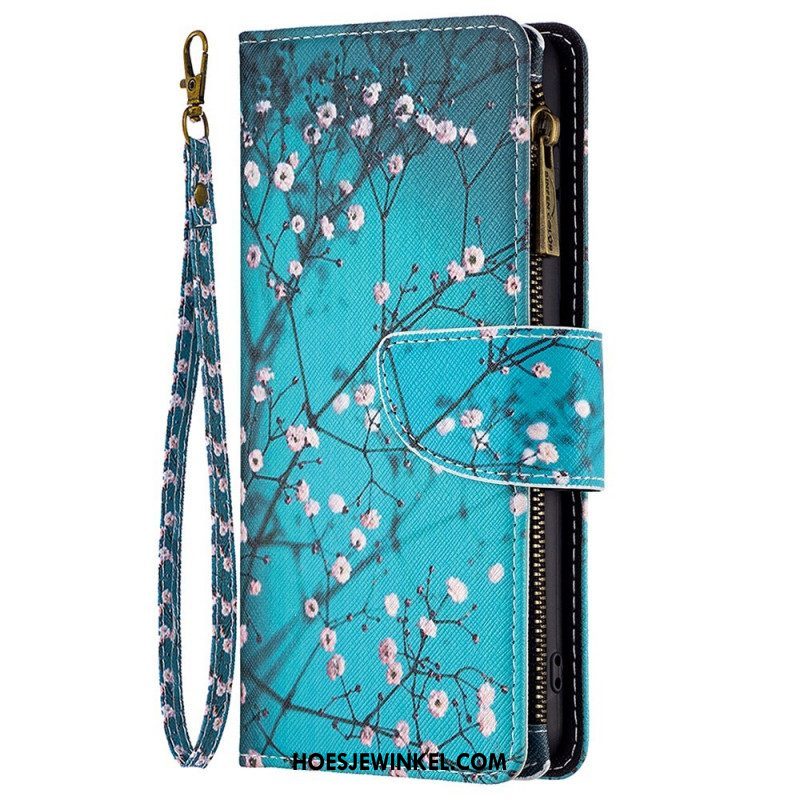 Folio-hoesje voor Samsung Galaxy M23 5G Boom Portemonnee En Lanyard