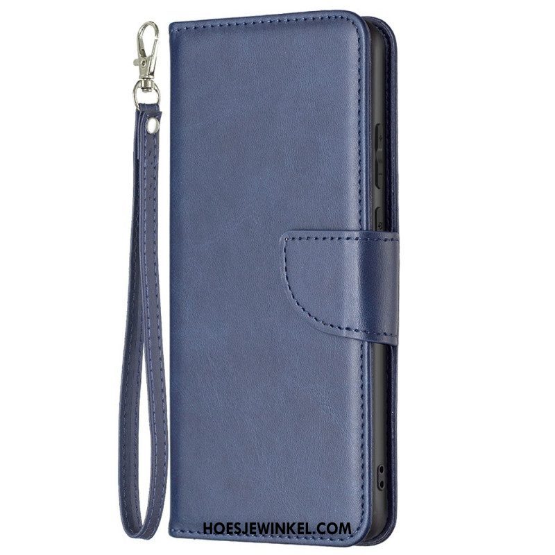 Folio-hoesje voor Samsung Galaxy M23 5G Schuine Sluiting Met Riem