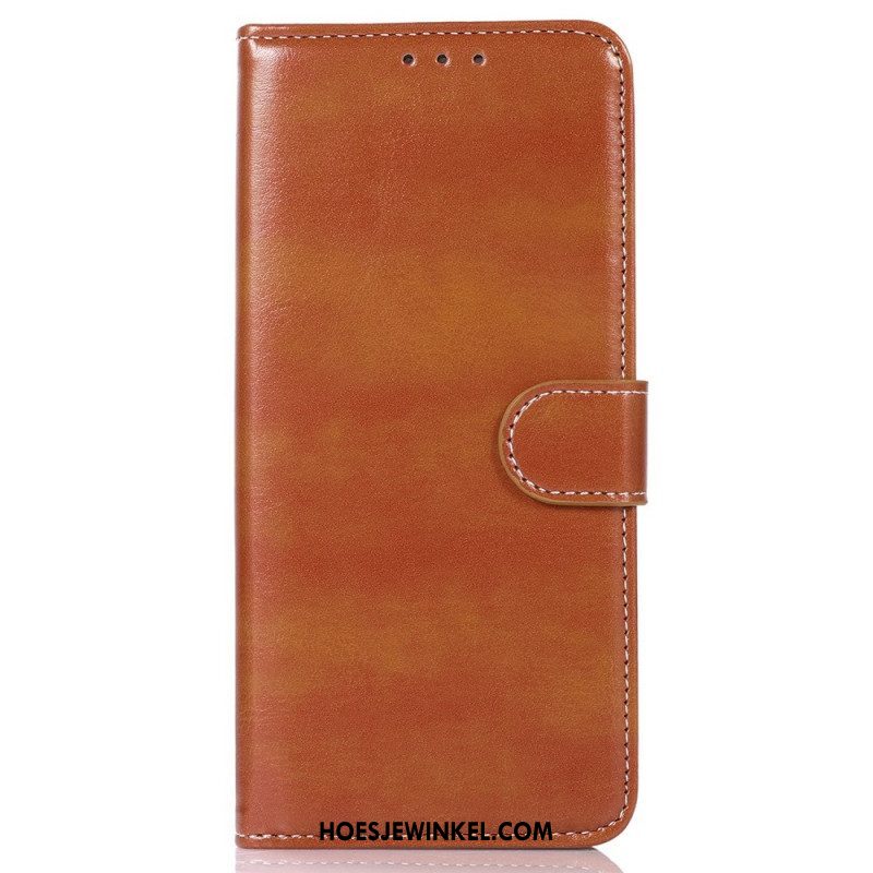 Folio-hoesje voor Samsung Galaxy M23 5G Stijl Lederen Stiksels