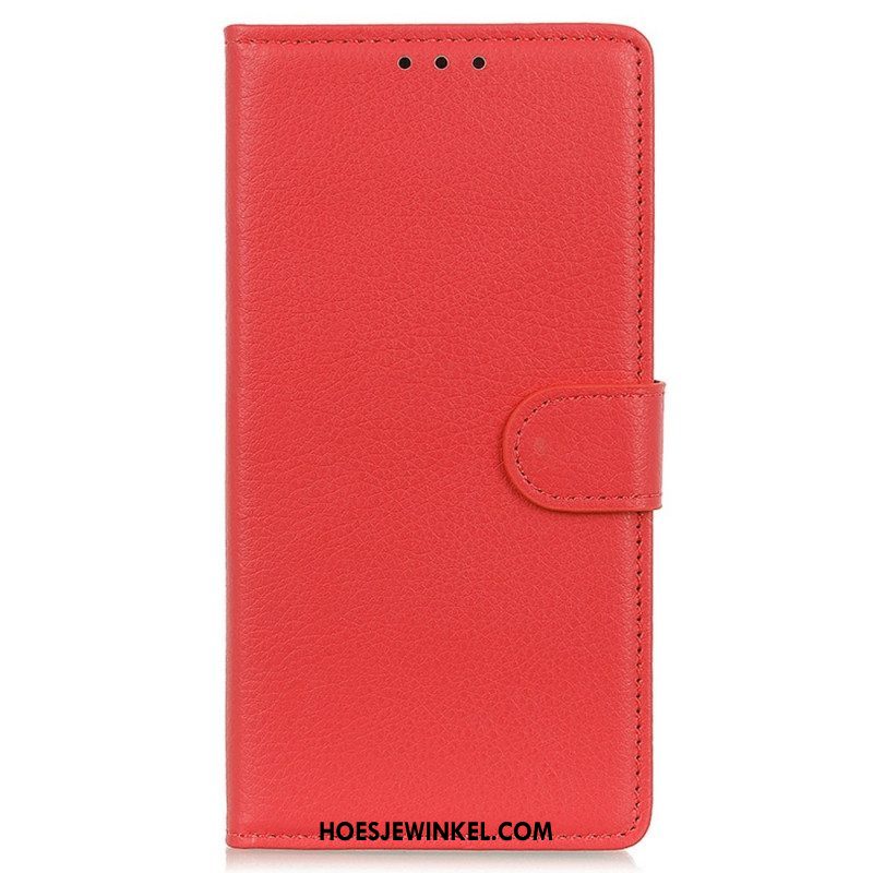 Folio-hoesje voor Samsung Galaxy M23 5G Traditionele Leerstijl