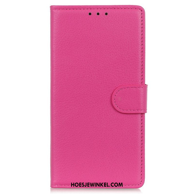 Folio-hoesje voor Samsung Galaxy M23 5G Traditionele Leerstijl