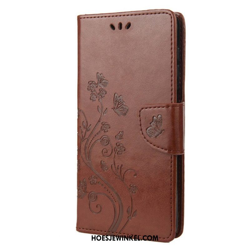 Folio-hoesje voor Samsung Galaxy M23 5G Vlinders En Bloemen