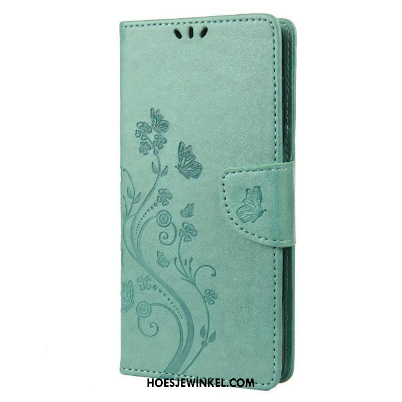 Folio-hoesje voor Samsung Galaxy M23 5G Vlinders En Bloemen