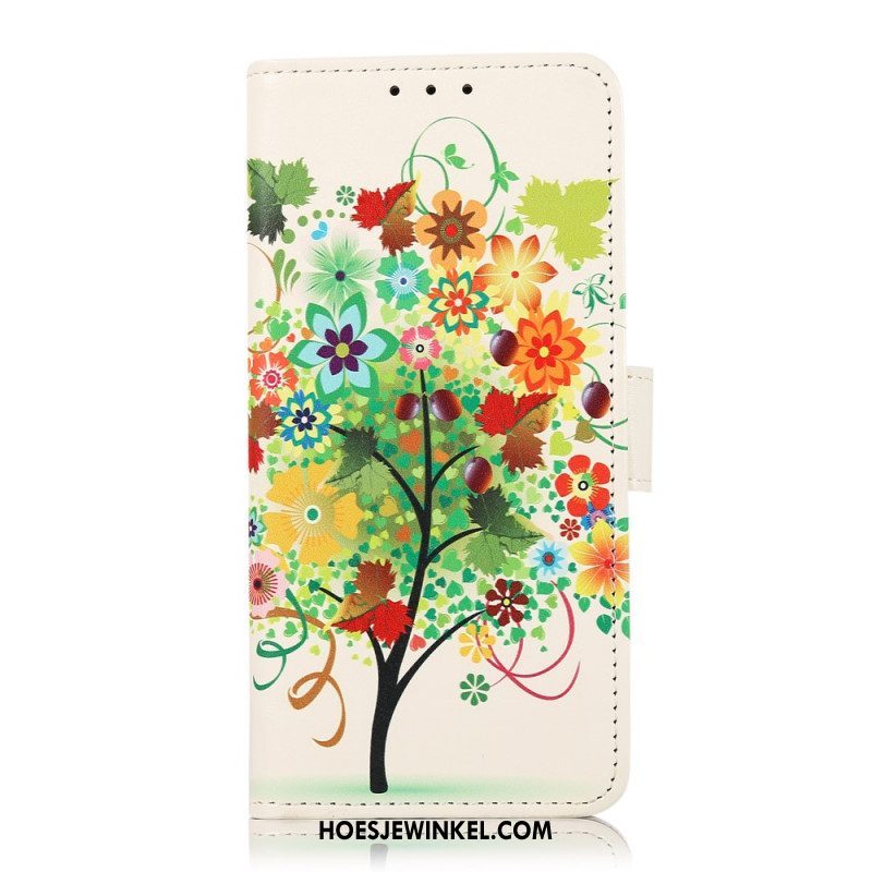 Folio-hoesje voor Samsung Galaxy M32 Bloeiende Boom