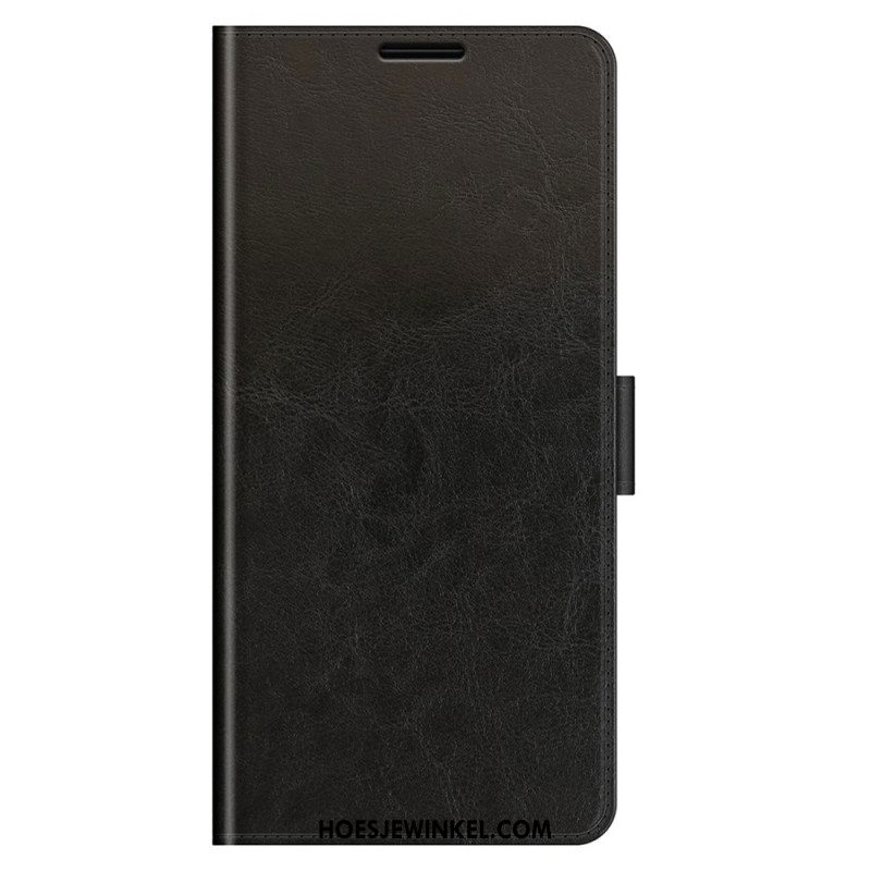 Folio-hoesje voor Samsung Galaxy M32 Klassiek Leereffect