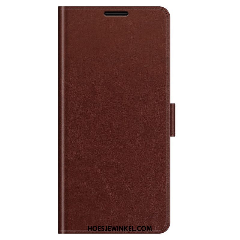 Folio-hoesje voor Samsung Galaxy M32 Klassiek Leereffect