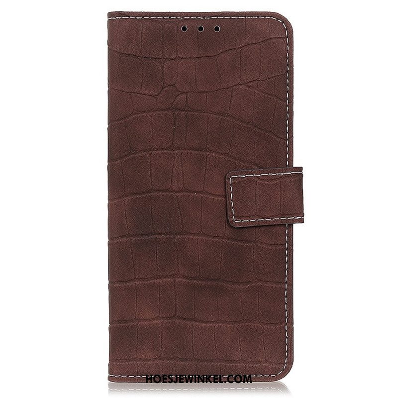 Folio-hoesje voor Samsung Galaxy M33 5G Krokodillenhuid-effect