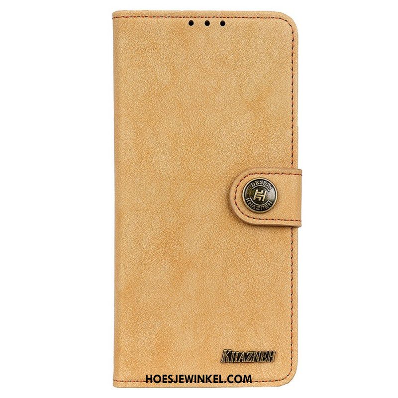 Folio-hoesje voor Samsung Galaxy M52 5G Khazneh Retro Splitleer