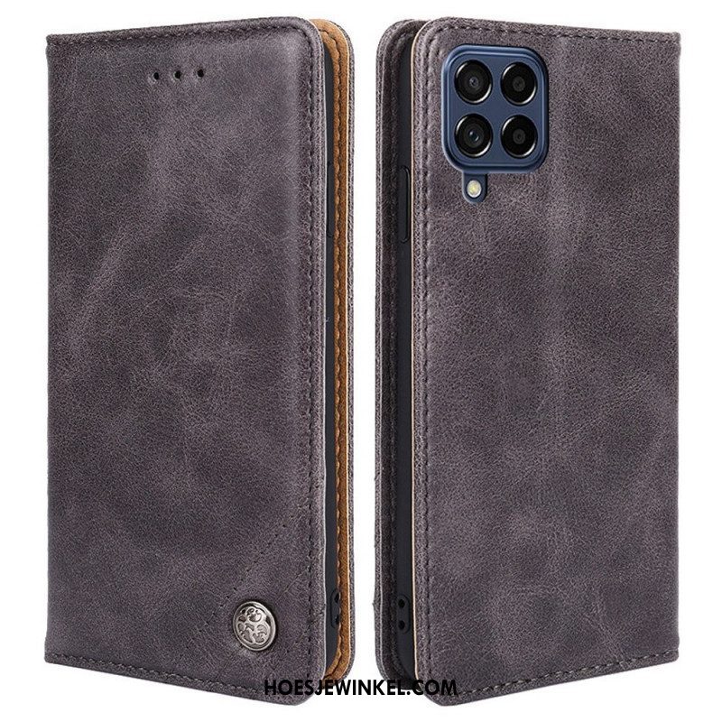 Folio-hoesje voor Samsung Galaxy M53 5G Decoratieve Klinknagels