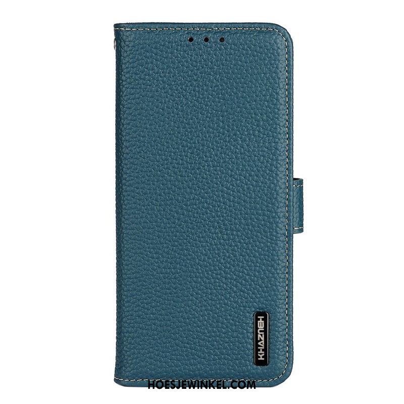 Folio-hoesje voor Samsung Galaxy M53 5G Khazneh Lychee Leer