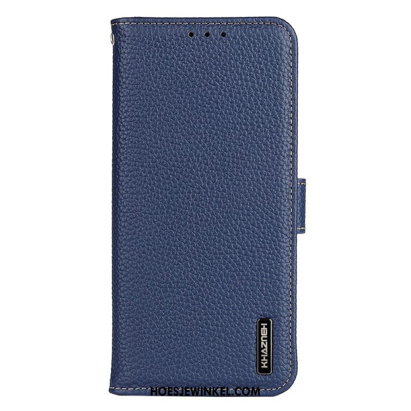 Folio-hoesje voor Samsung Galaxy M53 5G Khazneh Lychee Leer