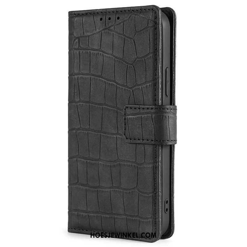 Folio-hoesje voor Samsung Galaxy M53 5G Krokodillenhuidstijl