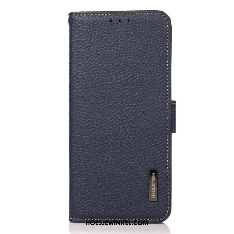 Folio-hoesje voor Samsung Galaxy M53 5G Lychee Leer Khazneh Rfid