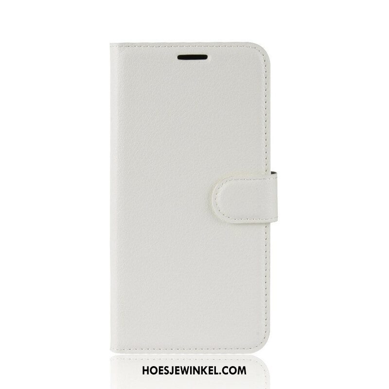 Folio-hoesje voor Samsung Galaxy S20 Plus / S20 Plus 5G Klassiek Lychee Kunstleer