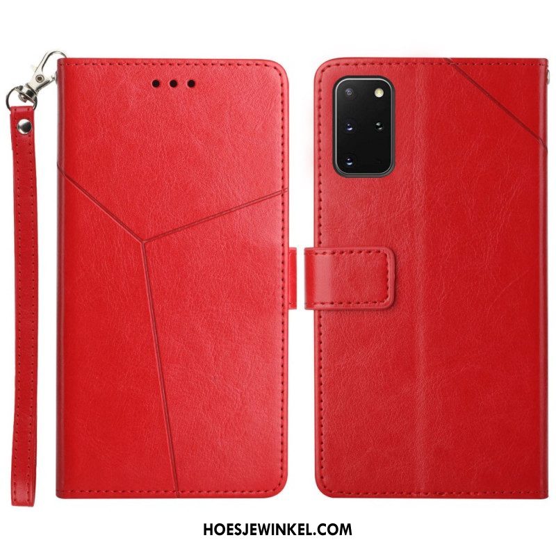 Folio-hoesje voor Samsung Galaxy S20 Plus / S20 Plus 5G Stijl Leer Geo Y Design