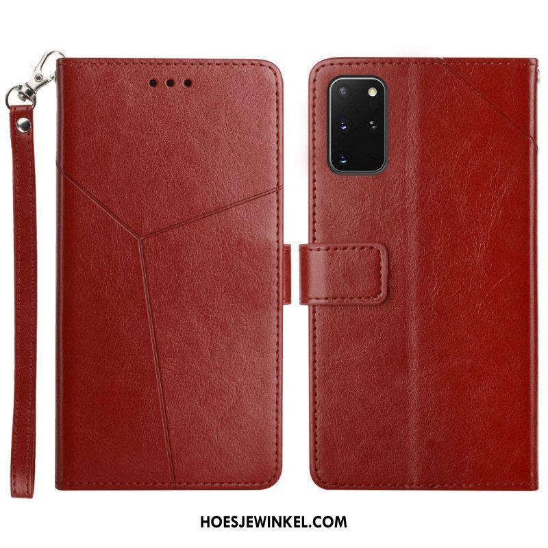 Folio-hoesje voor Samsung Galaxy S20 Plus / S20 Plus 5G Stijl Leer Geo Y Design