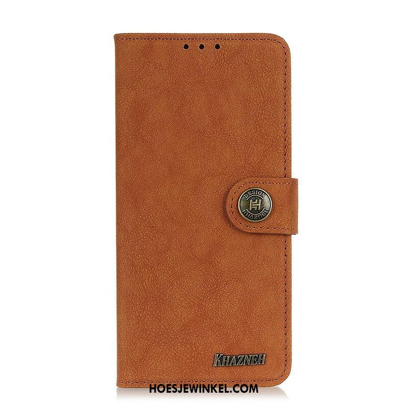 Folio-hoesje voor Samsung Galaxy S21 FE Khazneh Retro Splitleer