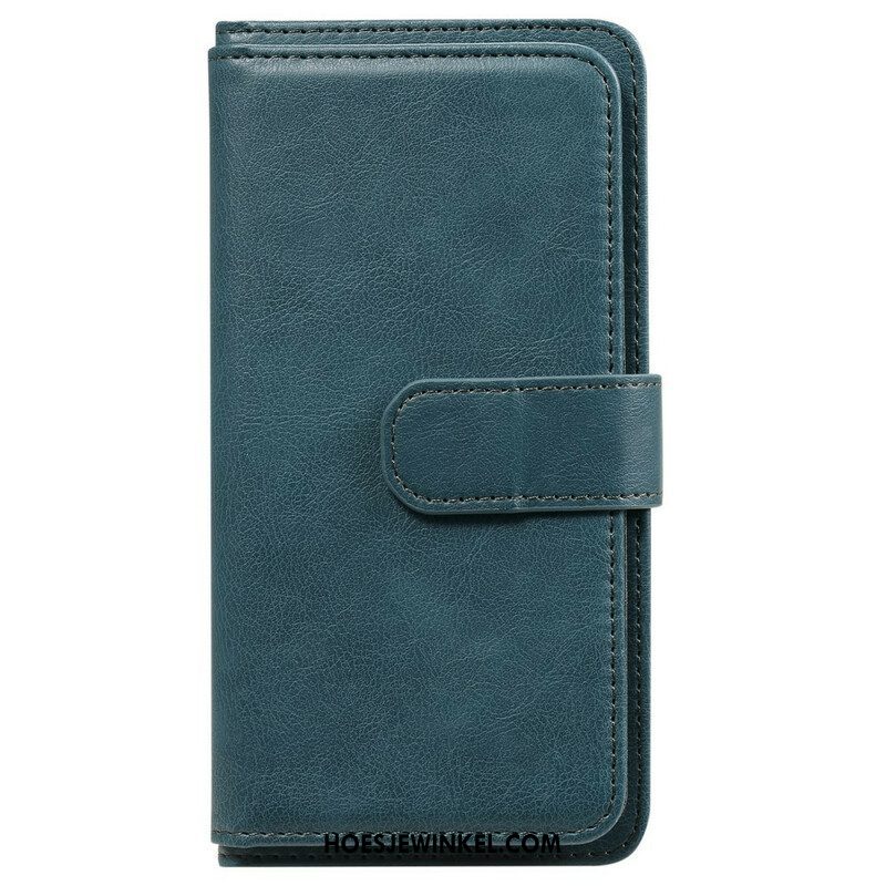 Folio-hoesje voor Samsung Galaxy S21 FE Kunstleer 10 Kaarthouder