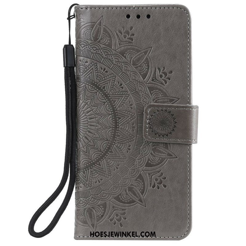 Folio-hoesje voor Samsung Galaxy S21 FE Zon Mandala