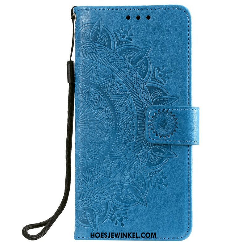 Folio-hoesje voor Samsung Galaxy S21 FE Zon Mandala