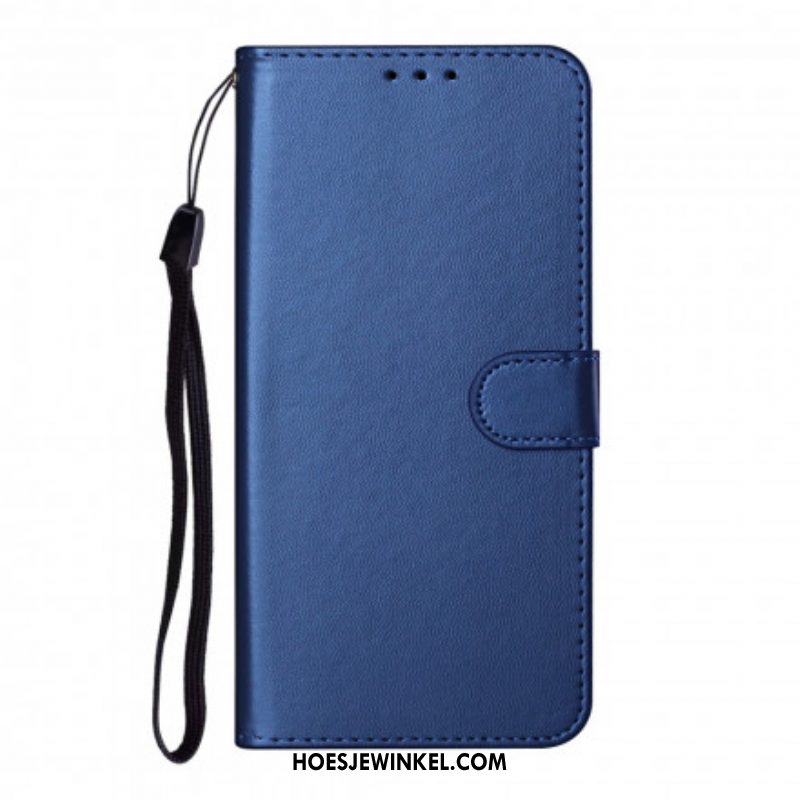 Folio-hoesje voor Samsung Galaxy S21 Plus 5G Uniek Ontwerp Met Lanyard