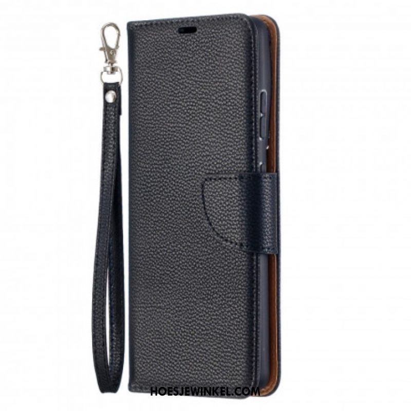 Folio-hoesje voor Samsung Galaxy S21 Ultra 5G Flip Case Lychee Rabat Schuin