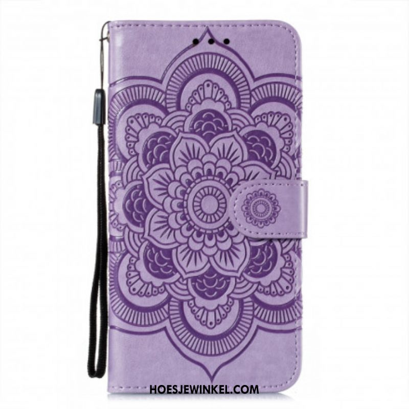 Folio-hoesje voor Samsung Galaxy S21 Ultra 5G Volledige Mandala